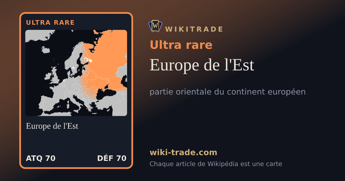 Europe de l'Est — carte Ultra rare