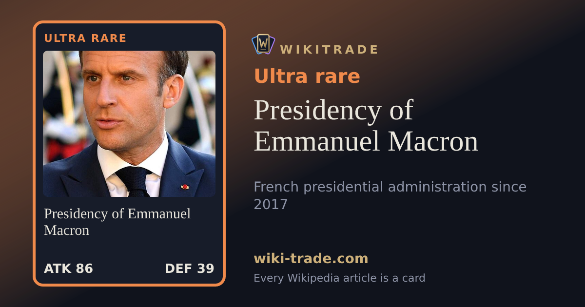Presidency of Emmanuel Macron — Ultra rare card