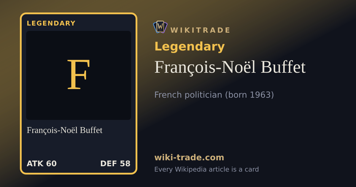 François-Noël Buffet — Legendary card