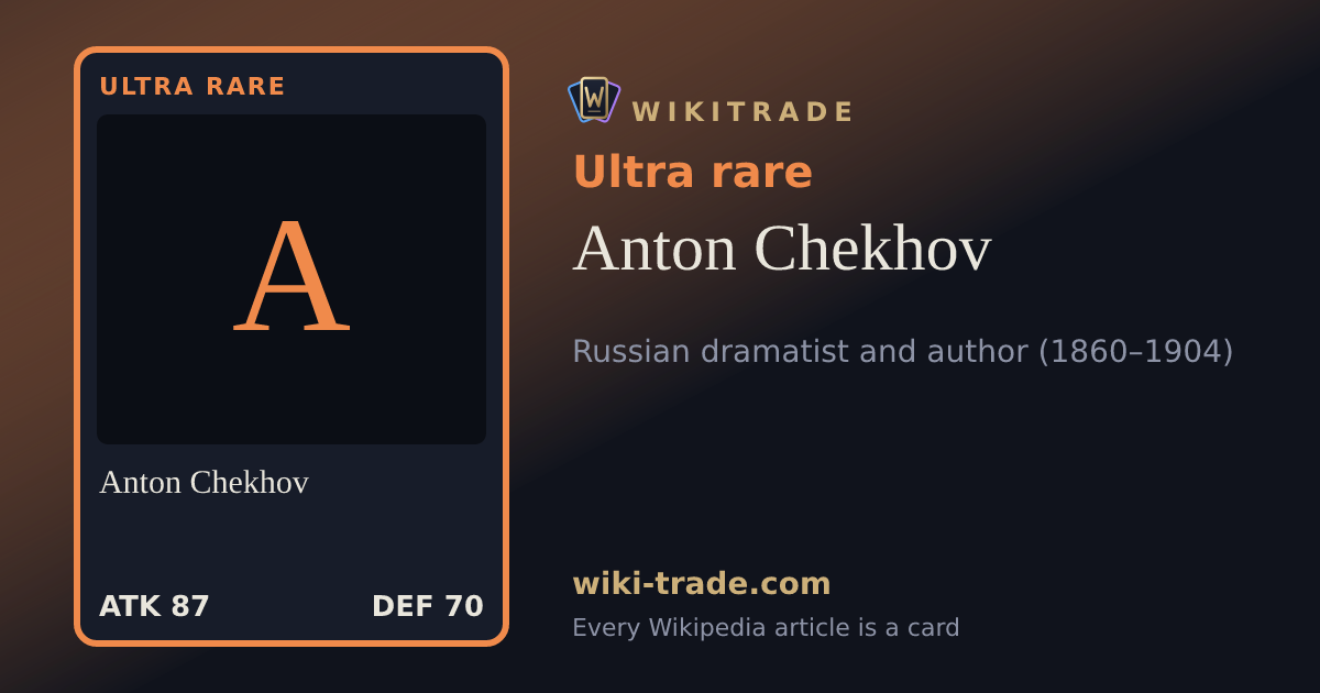 Anton Chekhov — Ultra rare card