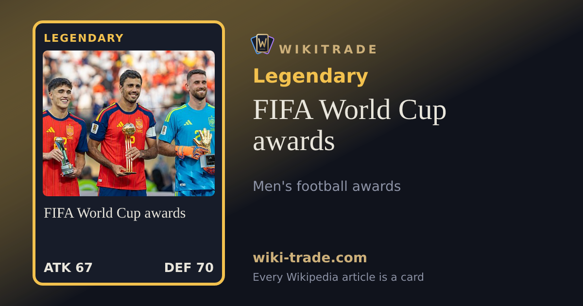 FIFA World Cup awards — Legendary card