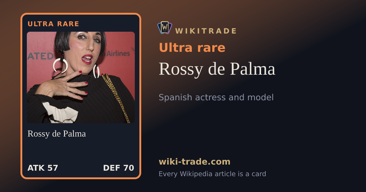 Rossy de Palma — Ultra rare card