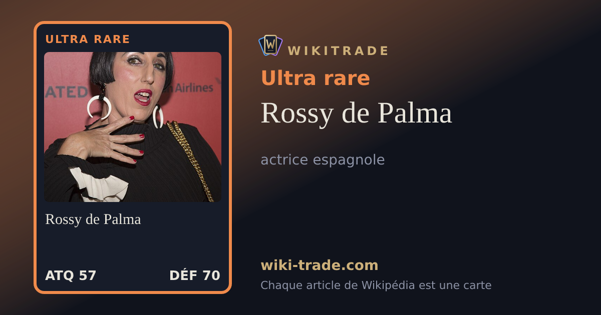 Rossy de Palma — carte Ultra rare