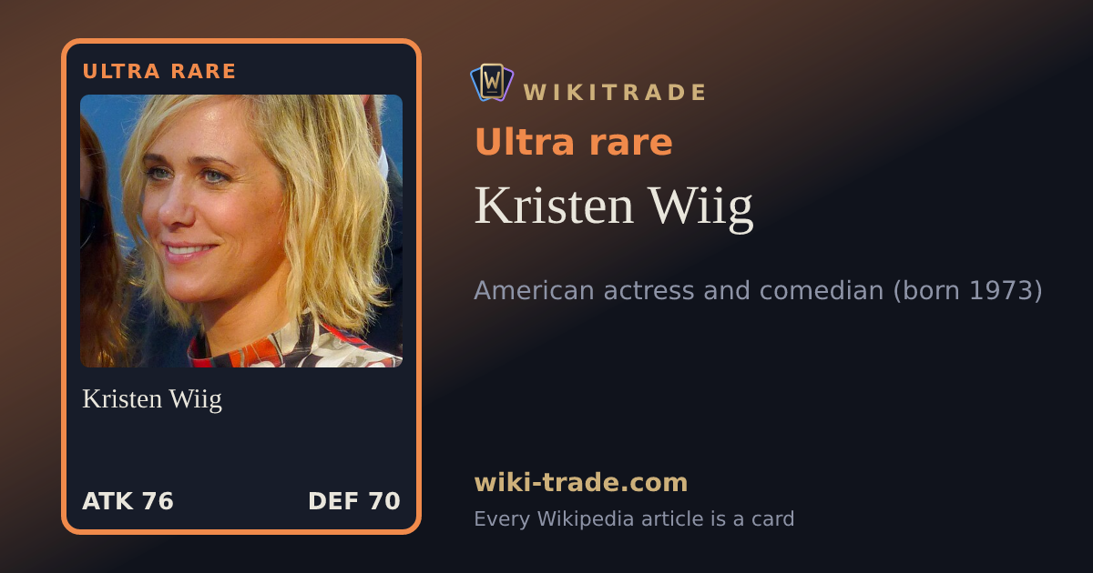 Kristen Wiig — Ultra rare card
