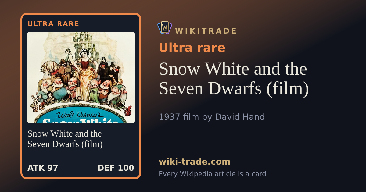 Snow White and the Seven Dwarfs (film) — Ultra rare card