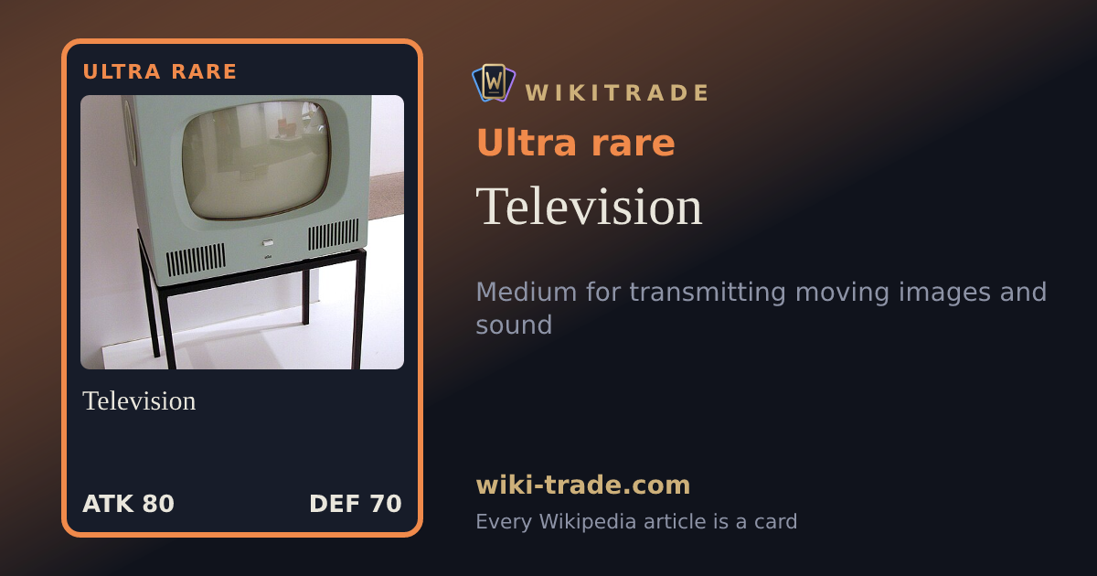 Television — Ultra rare card