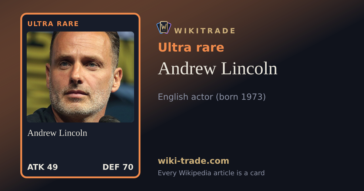 Andrew Lincoln — Ultra rare card