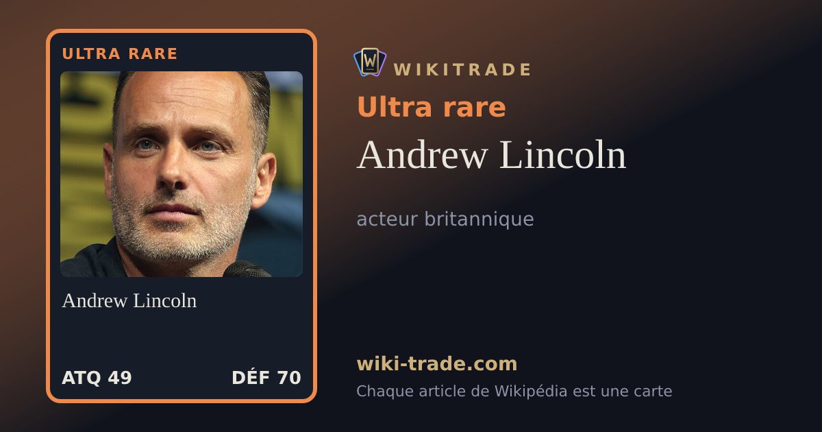 Andrew Lincoln — carte Ultra rare