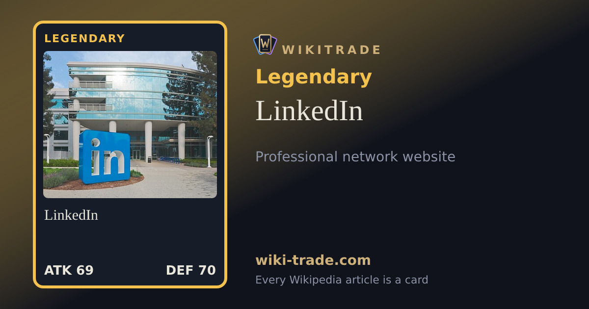 LinkedIn — Legendary card