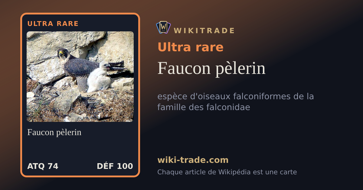 Faucon pèlerin — carte Ultra rare