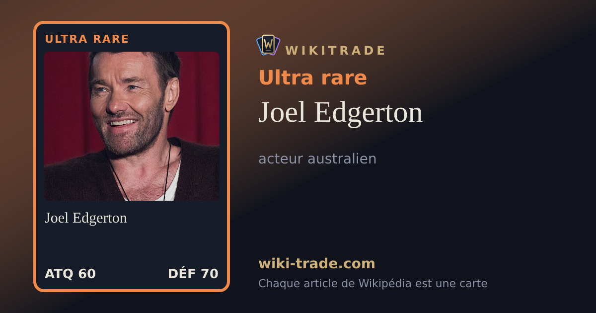 Joel Edgerton — carte Ultra rare