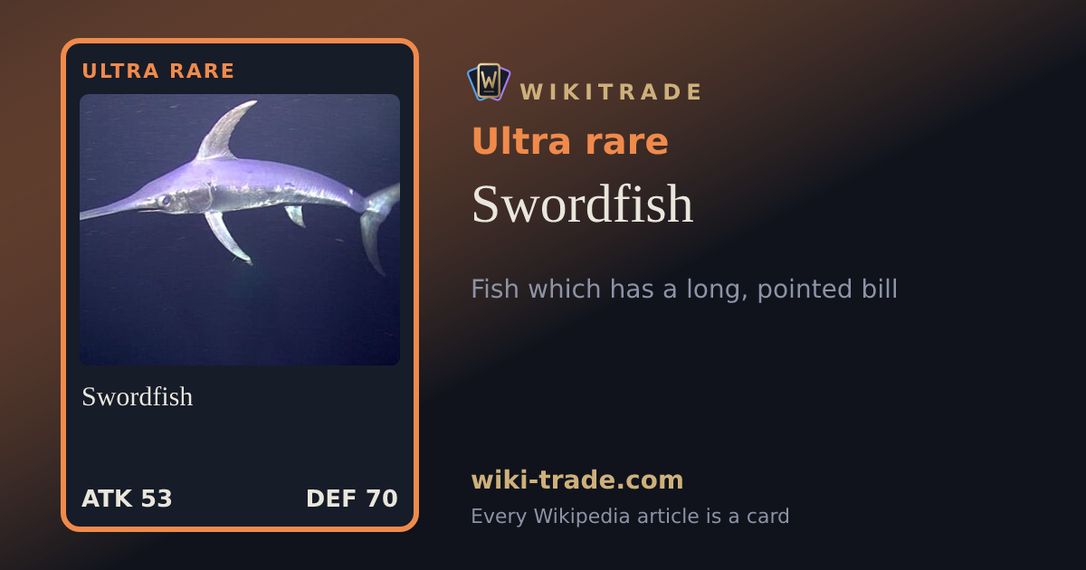Swordfish — Ultra rare card