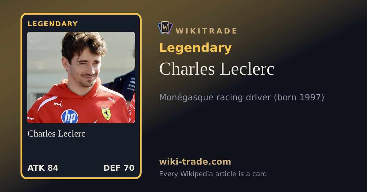 Charles Leclerc — Legendary card