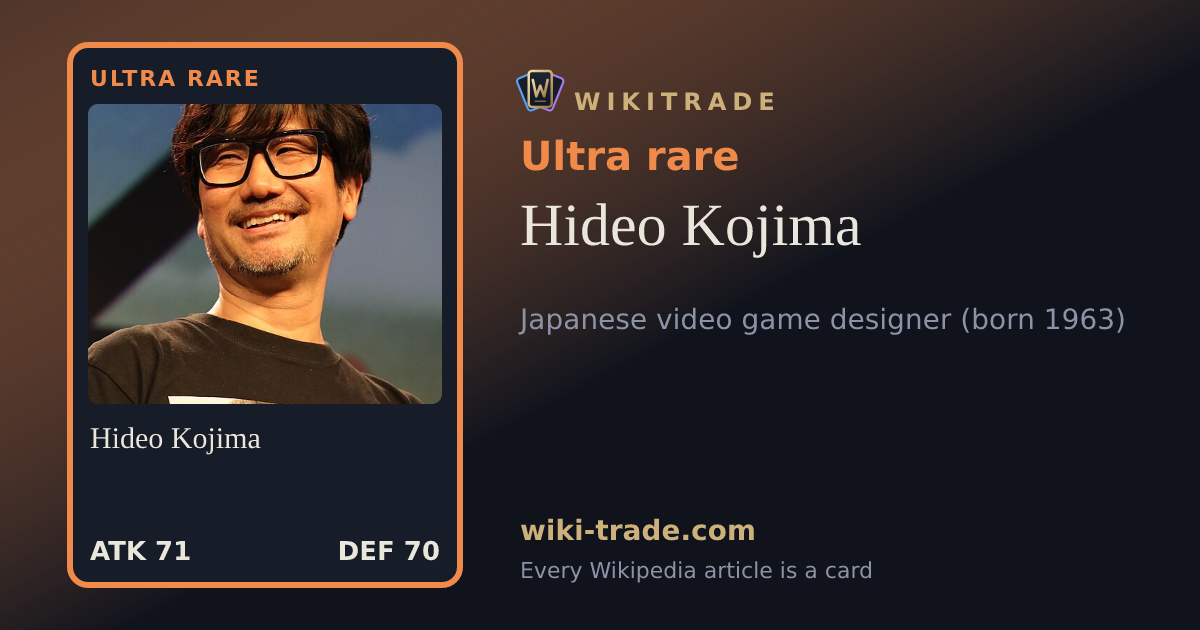 Hideo Kojima — Ultra rare card