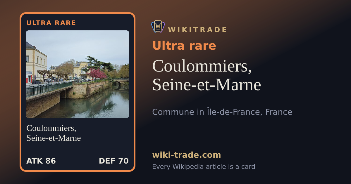 Coulommiers, Seine-et-Marne — Ultra rare card