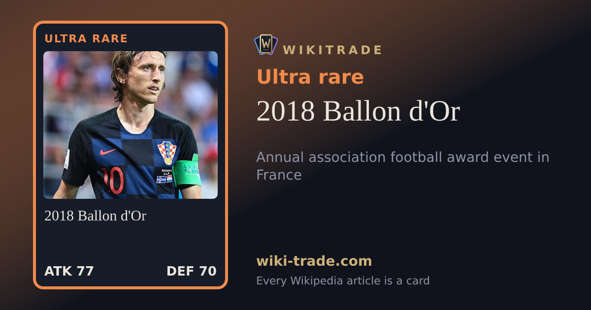 2018 Ballon d'Or — Ultra rare card