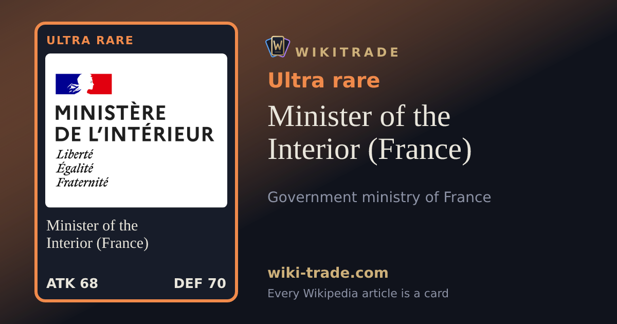 Minister of the Interior (France) — Ultra rare card