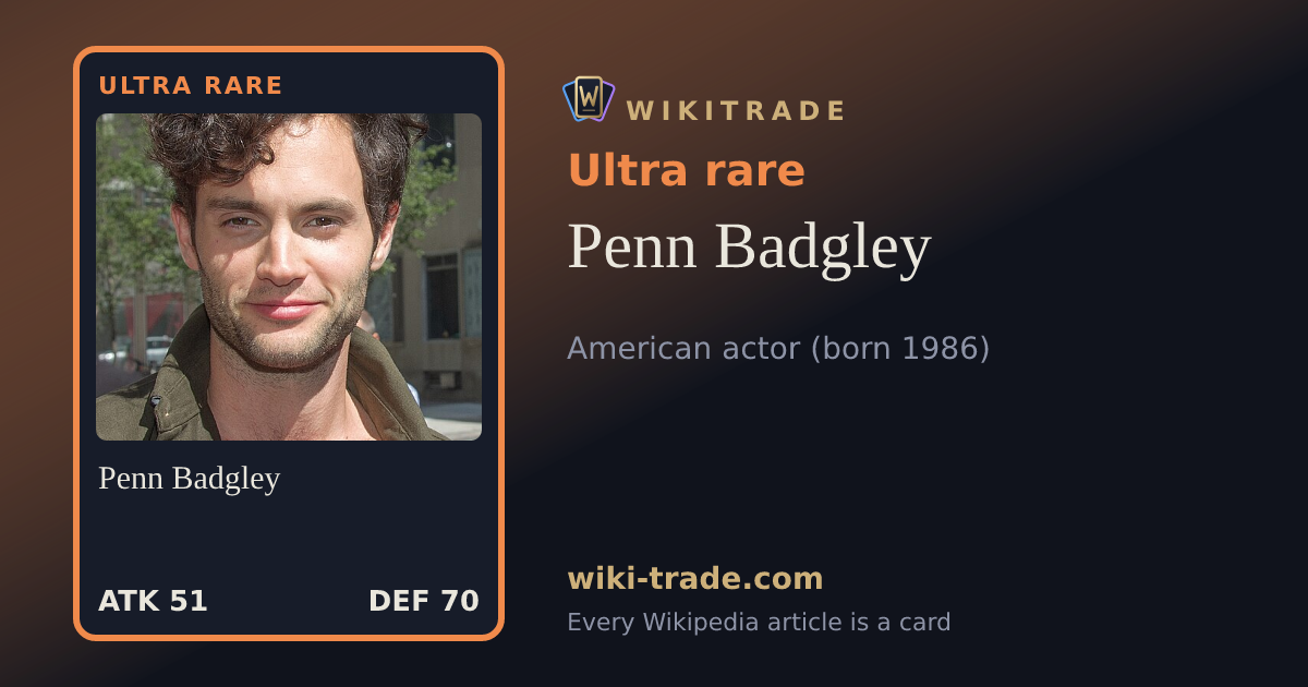 Penn Badgley — Ultra rare card