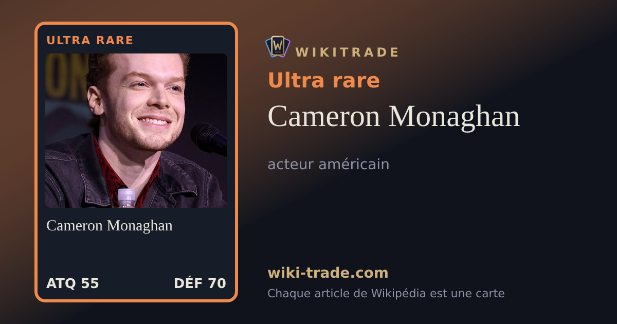 Cameron Monaghan — carte Ultra rare