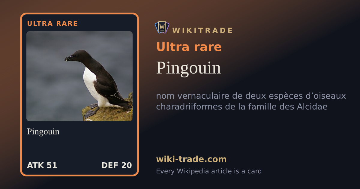 Pingouin — Ultra rare card