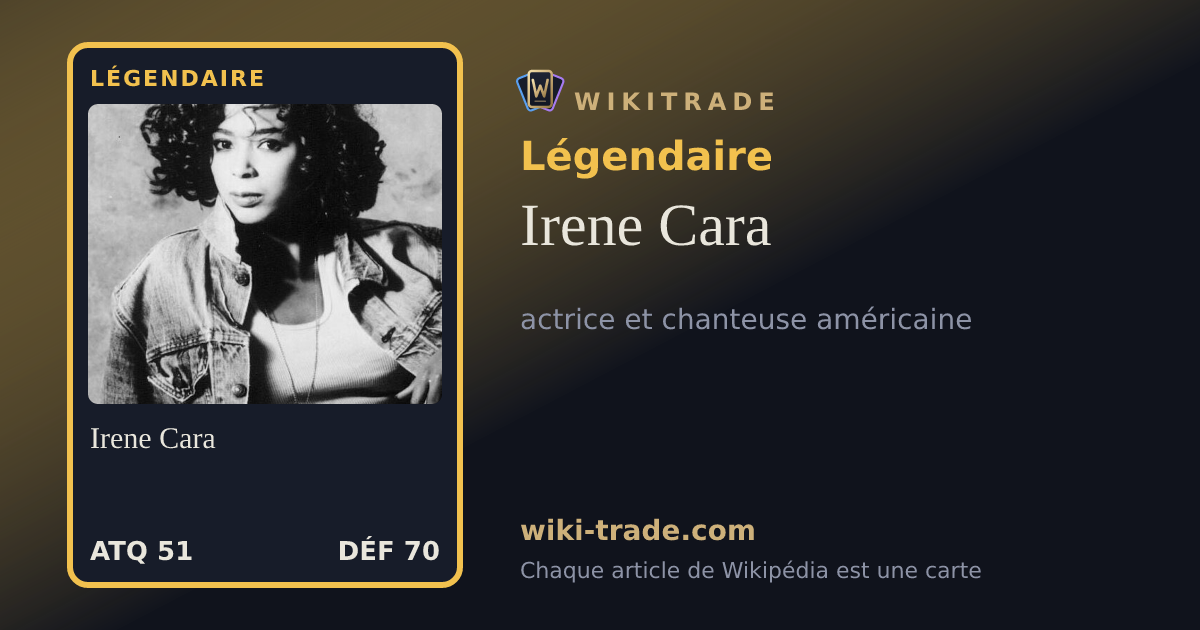 Irene Cara — carte Légendaire