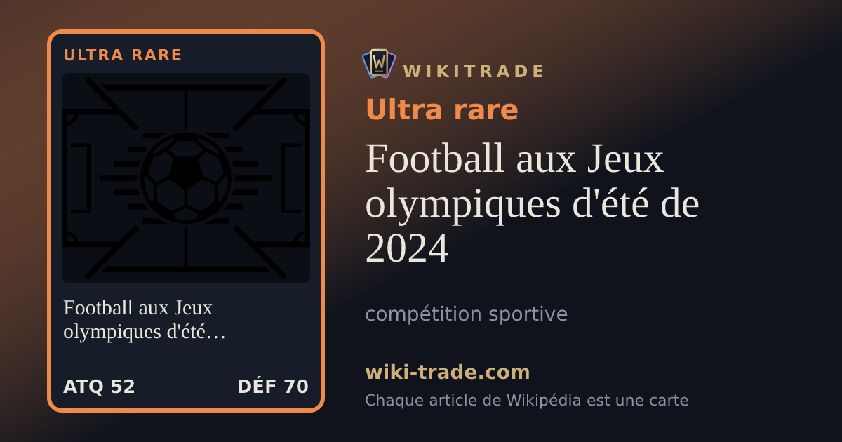 Football aux Jeux olympiques d'été de 2024 — carte Ultra rare