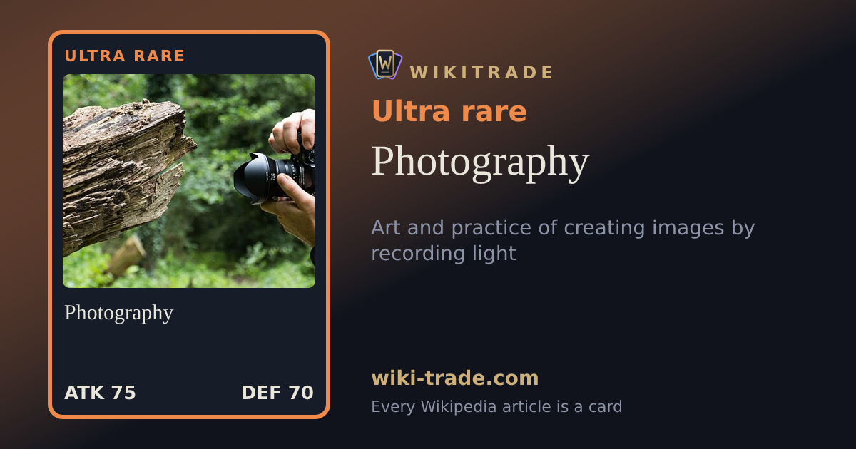 Photography — Ultra rare card