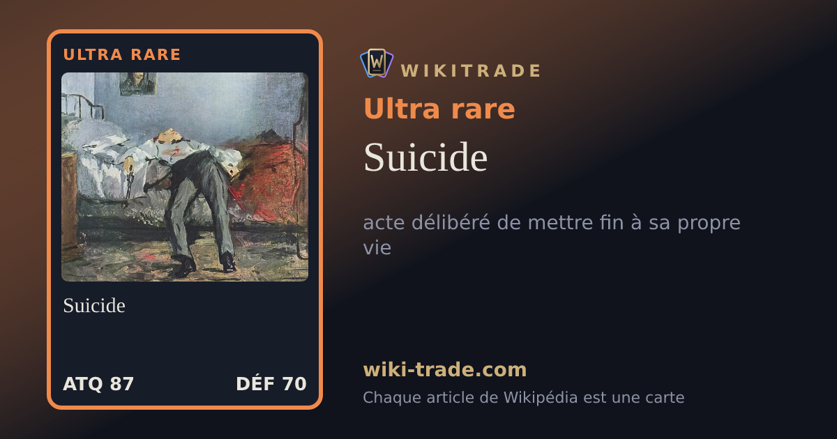 Suicide — carte Ultra rare