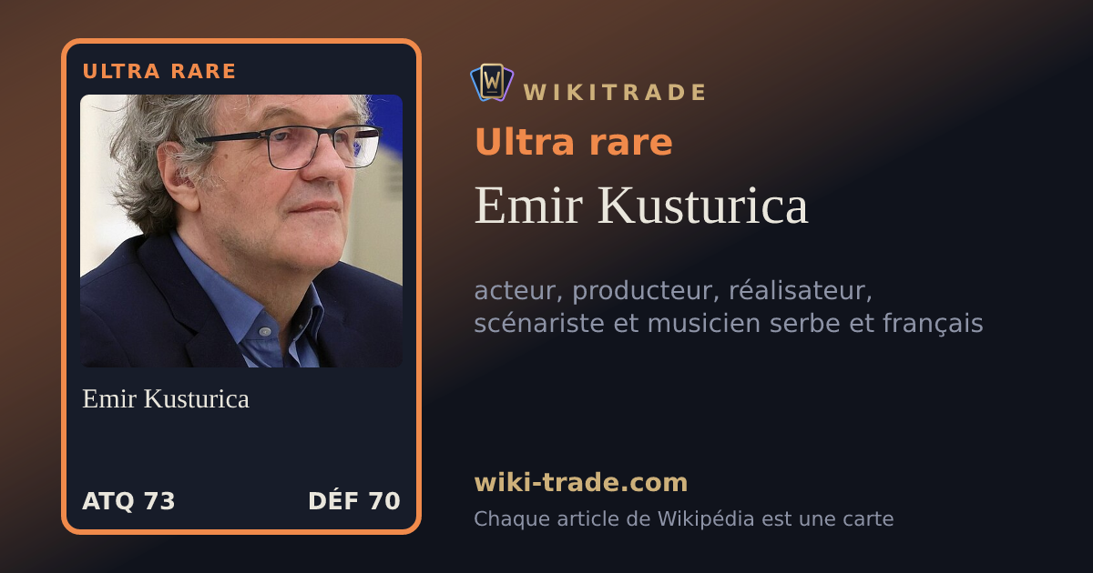 Emir Kusturica — carte Ultra rare