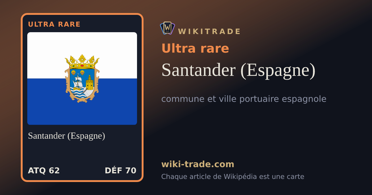 Santander (Espagne) — carte Ultra rare