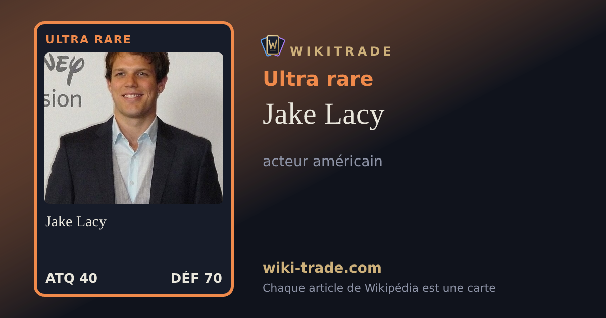 Jake Lacy — carte Ultra rare