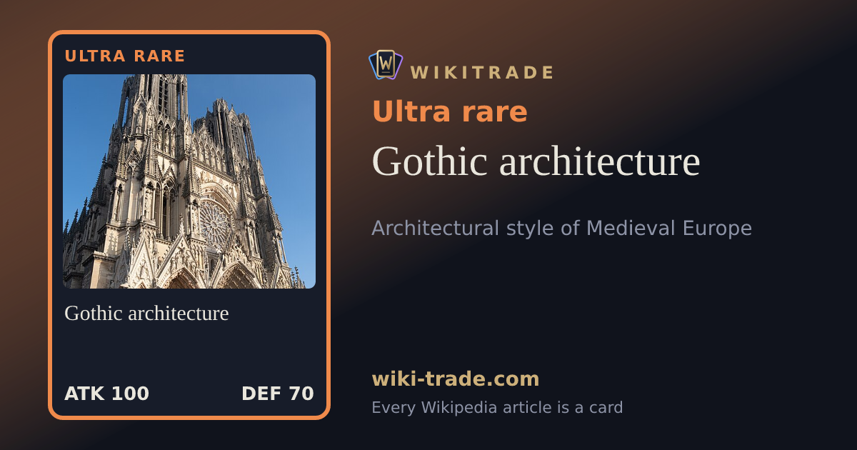 Gothic architecture — Ultra rare card
