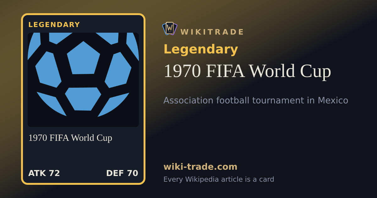 1970 FIFA World Cup — Legendary card