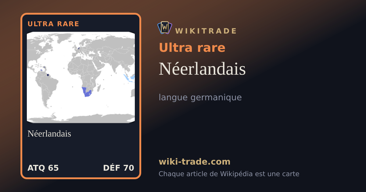 Néerlandais — carte Ultra rare