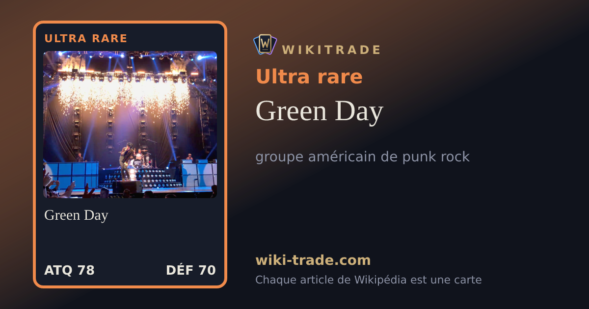 Green Day — carte Ultra rare