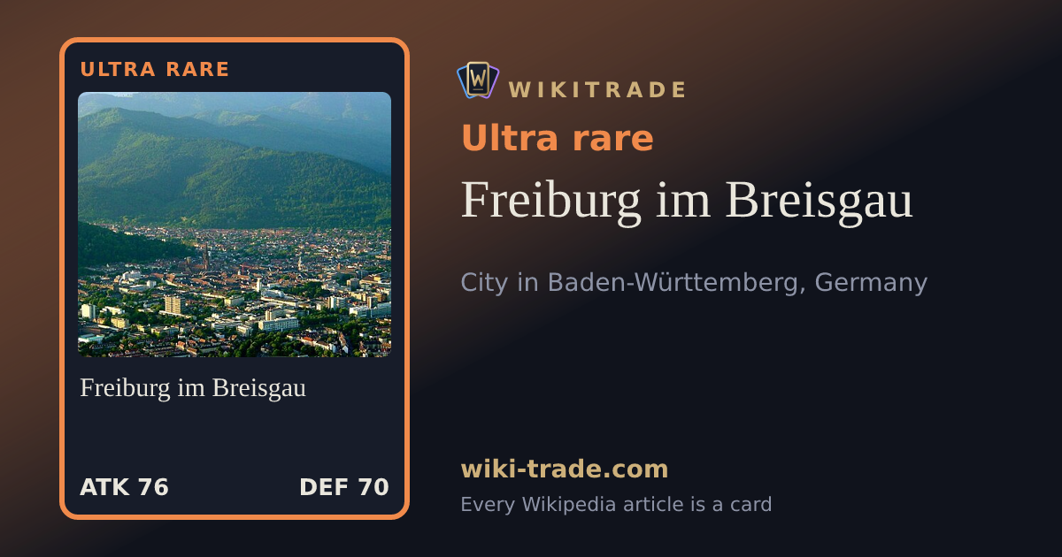 Freiburg im Breisgau — Ultra rare card