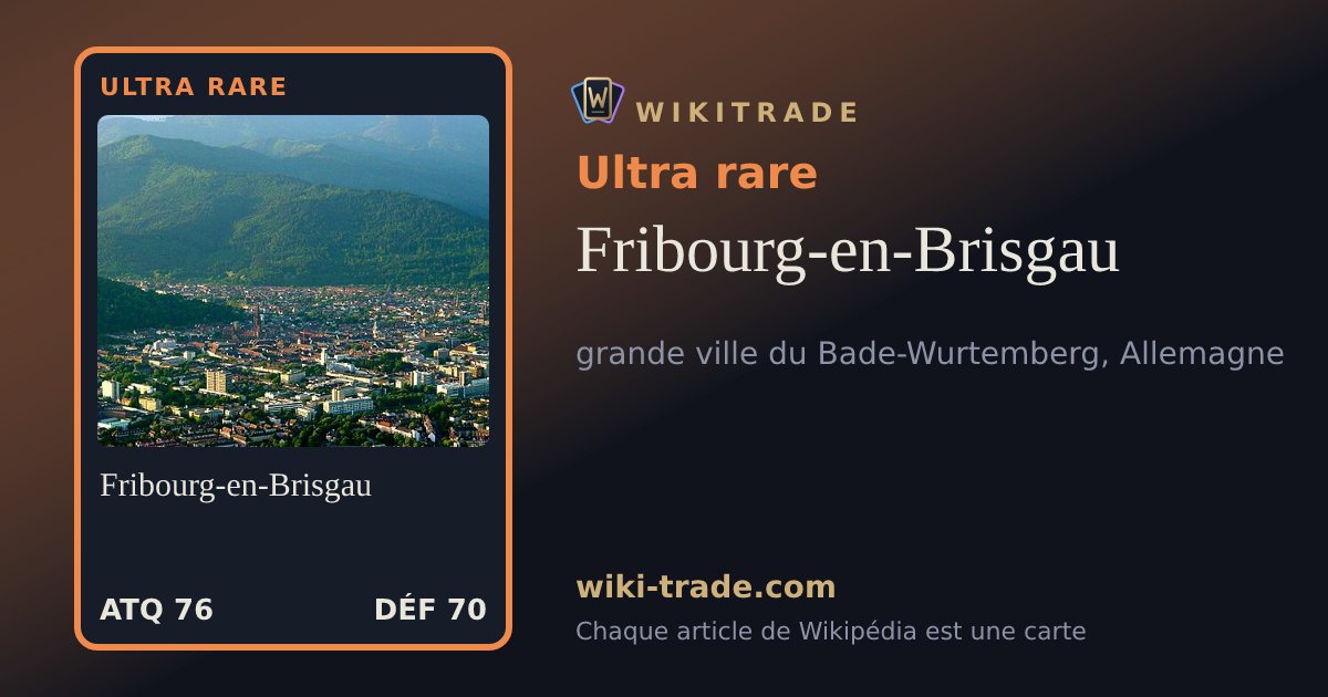 Fribourg-en-Brisgau — carte Ultra rare
