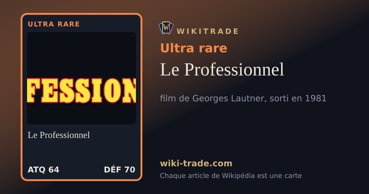 Le Professionnel — carte Ultra rare