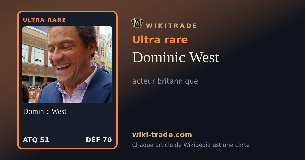 Dominic West — carte Ultra rare