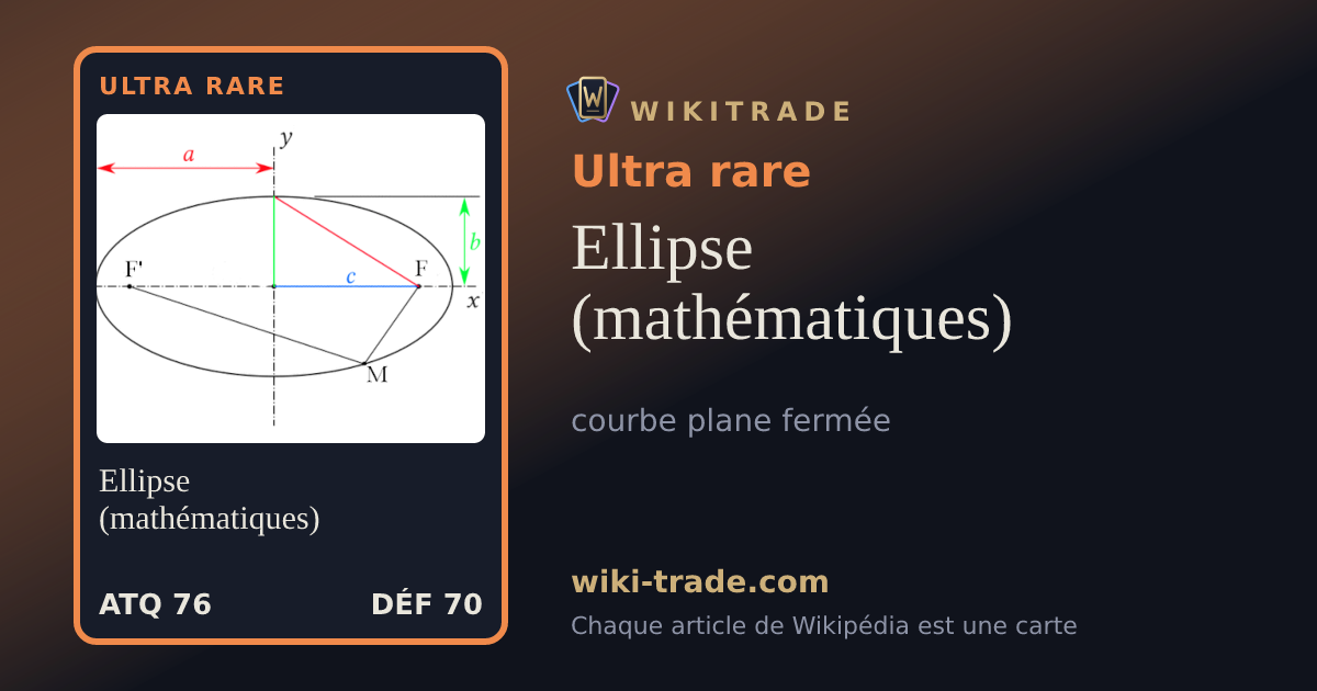 Ellipse (mathématiques) — carte Ultra rare