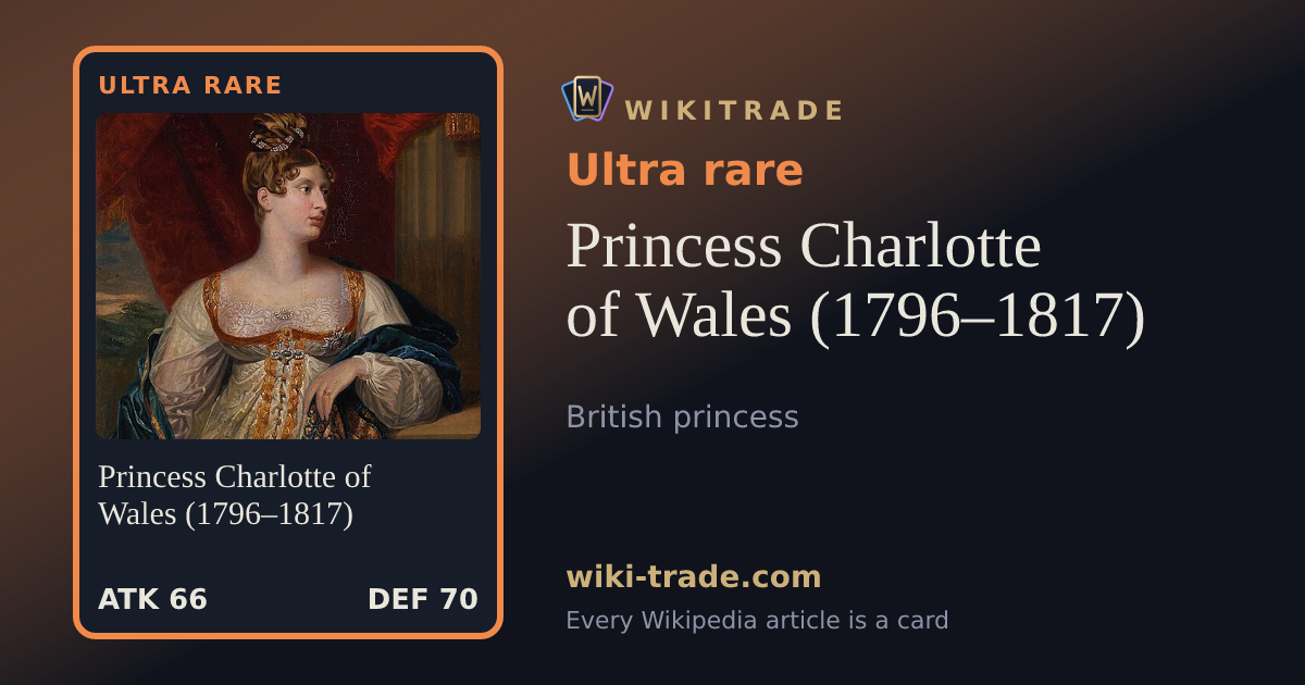 Princess Charlotte of Wales (1796–1817) — Ultra rare card