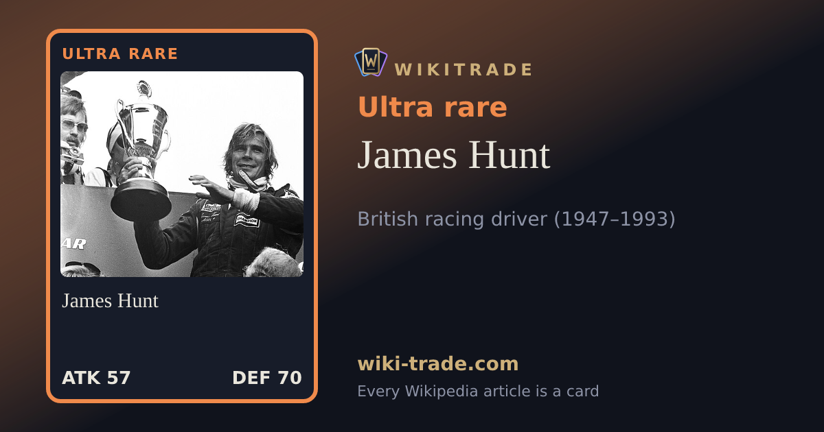 James Hunt — Ultra rare card