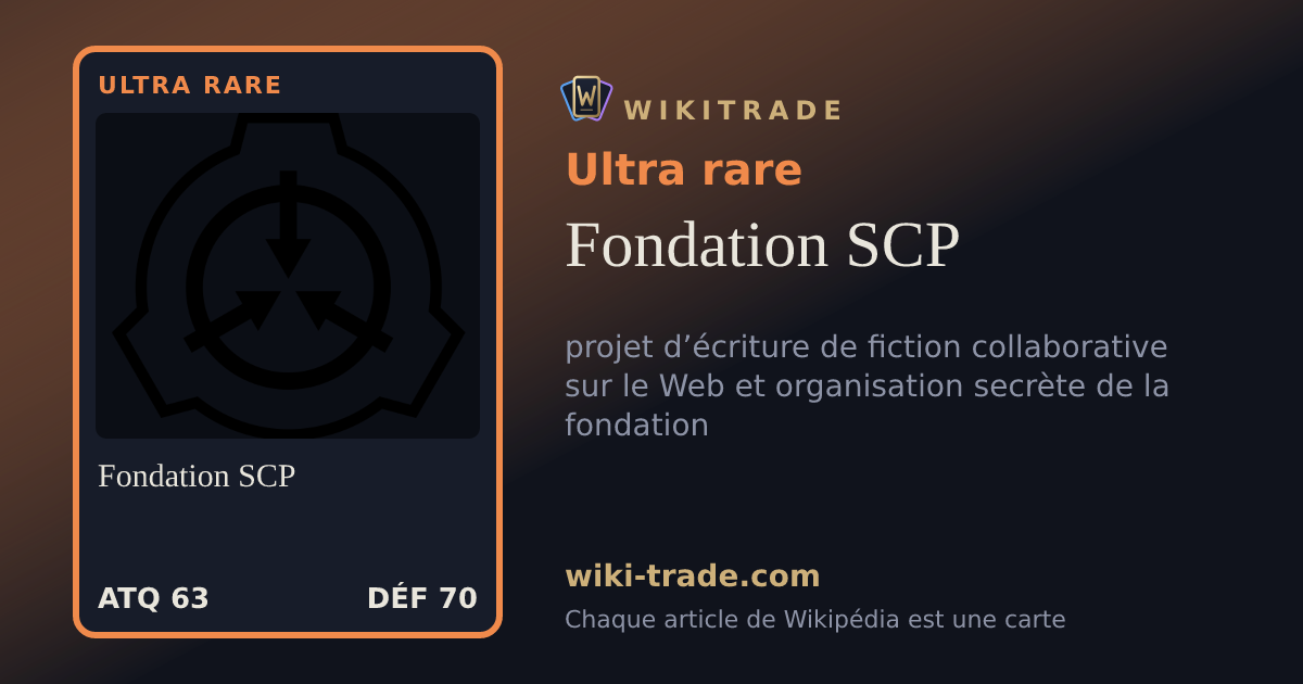 Fondation SCP — carte Ultra rare
