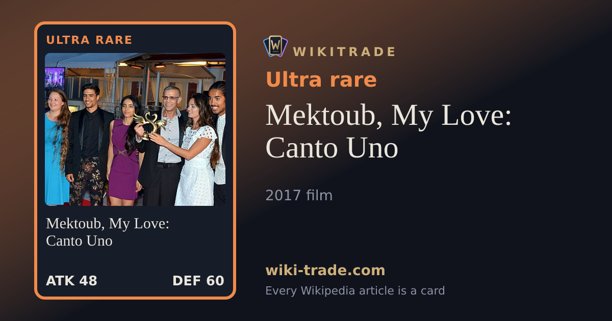 Mektoub, My Love: Canto Uno — Ultra rare card
