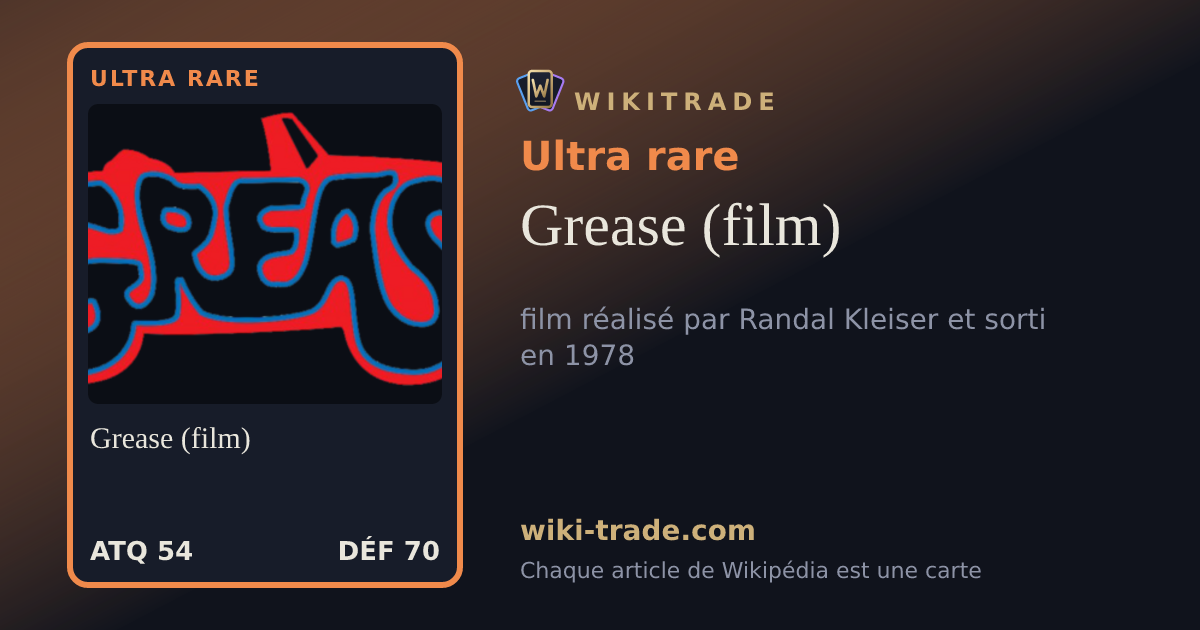 Grease (film) — carte Ultra rare