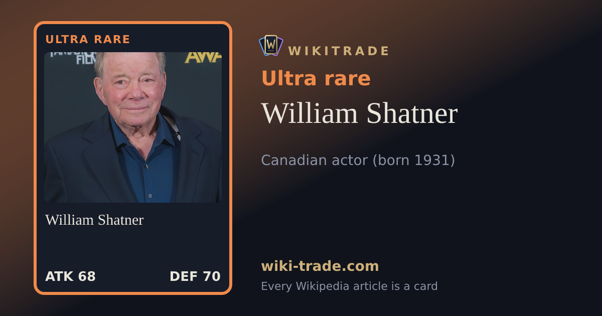 William Shatner — Ultra rare card