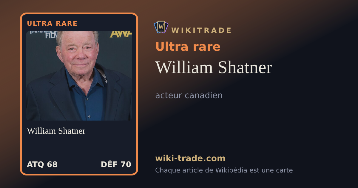 William Shatner — carte Ultra rare