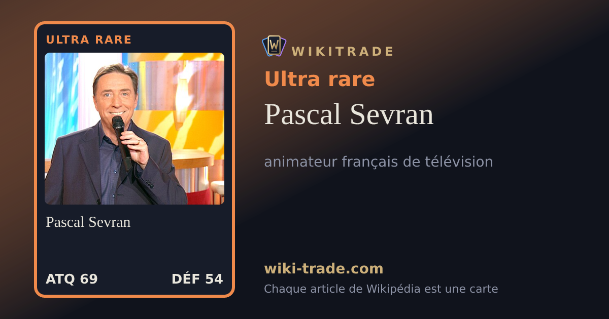 Pascal Sevran — carte Ultra rare