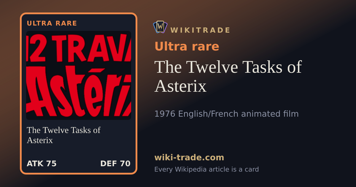 The Twelve Tasks of Asterix — Ultra rare card