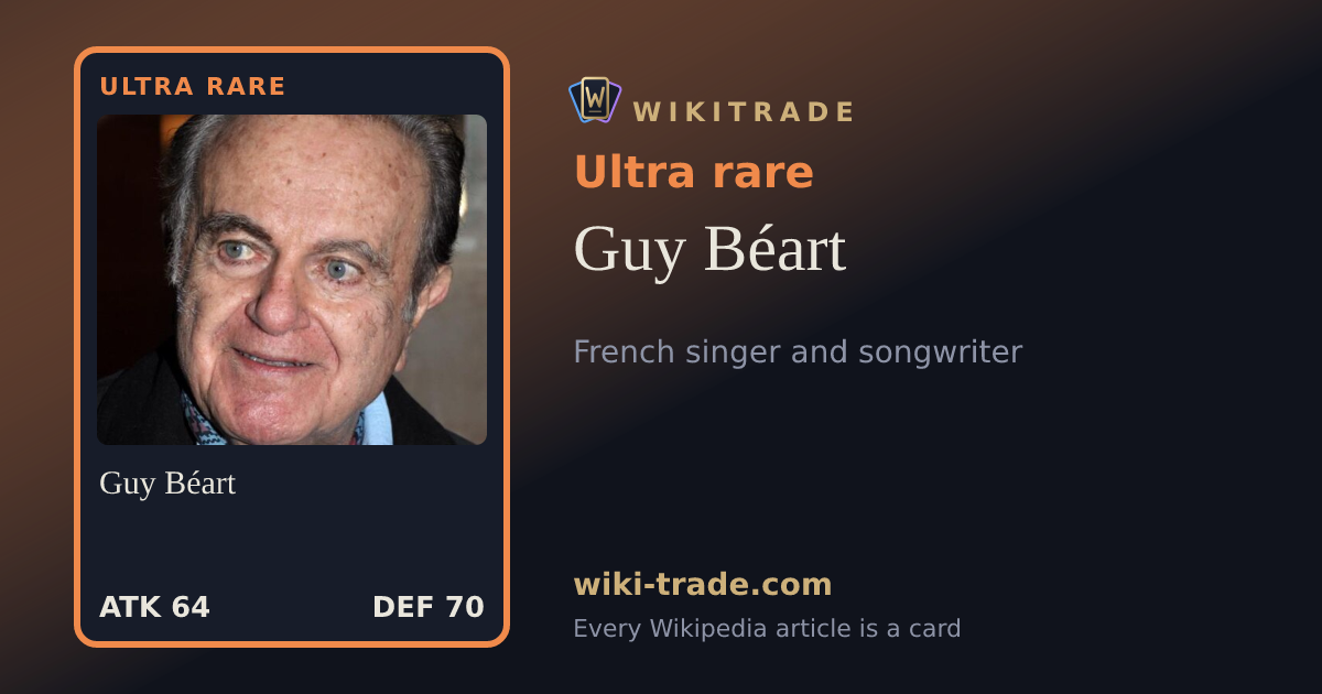 Guy Béart — Ultra rare card